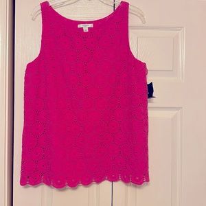 Liz Claiborne hot pink top